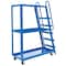 Vestil Steel High Frame Cart W/ Mold On Rubber Casters, 56-1/8" x 21-7/8" x 73-1/16", 1000 Lb Cap, Blue SPS-HF-2252 - alternate 5